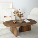 MIAMI - Hebblife Table Basse Centrale en Bois Massif